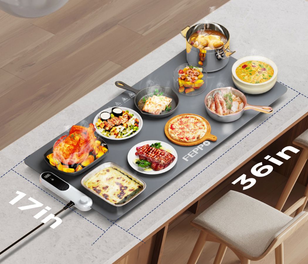 Feppo Food Warm Mat, Grey, 36 Inch