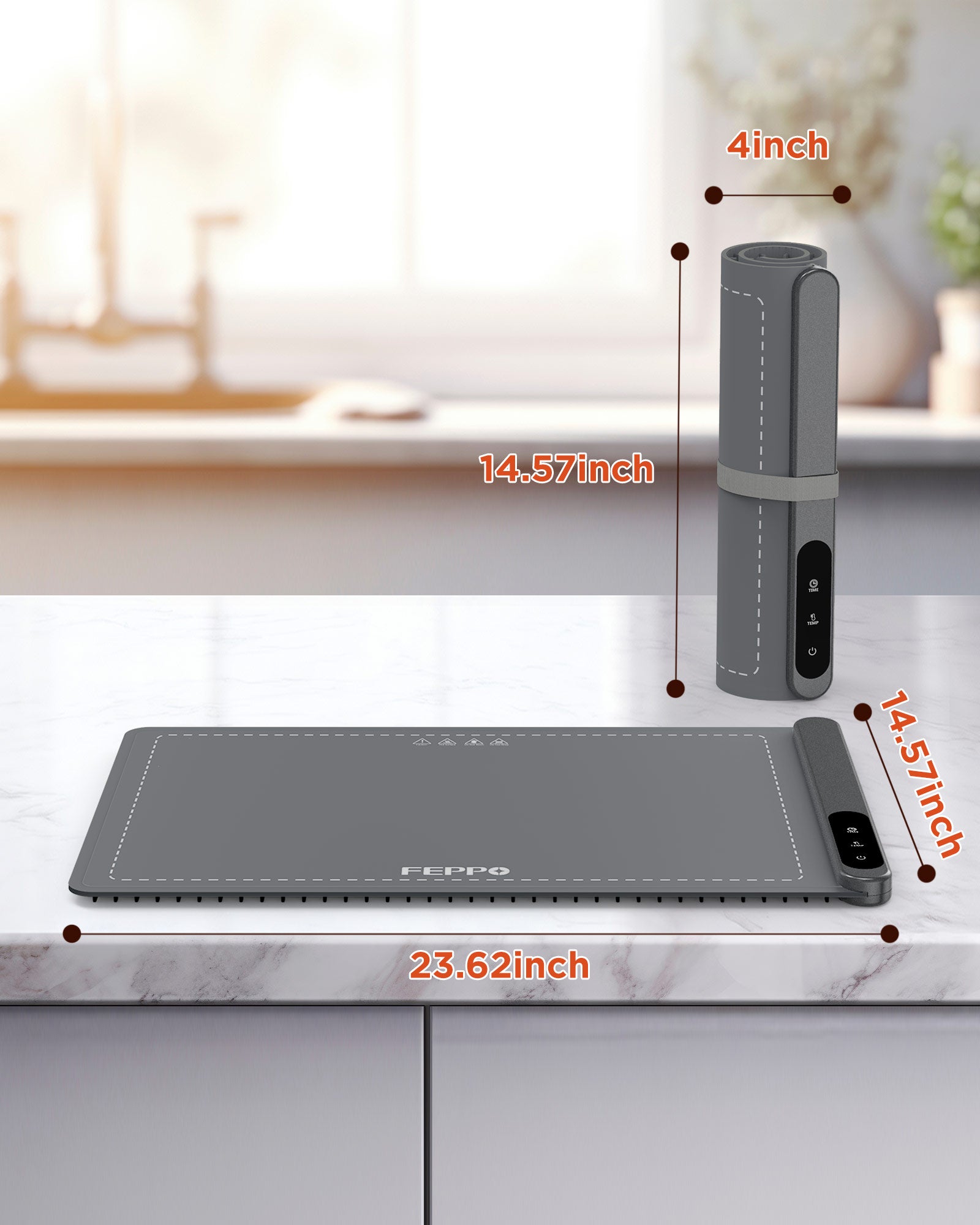 FEPPO Warming Mat GEN2 Graphene Fast Full Surface Electric Warming Tray