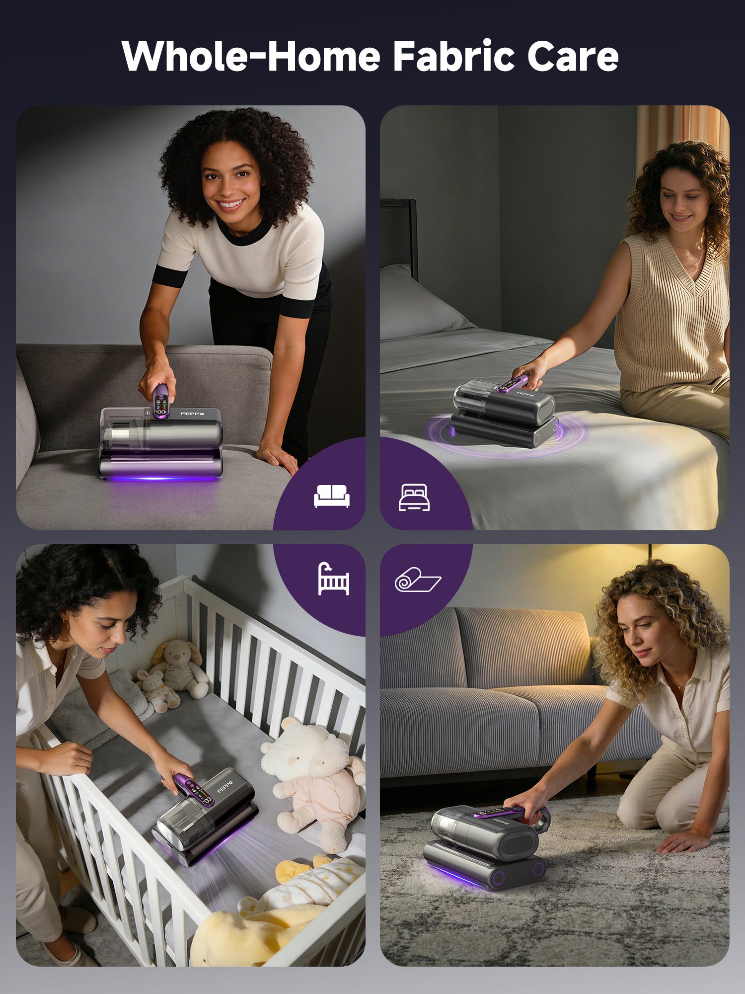 FEPPO Cordless Mattress Vacuum Cleaner