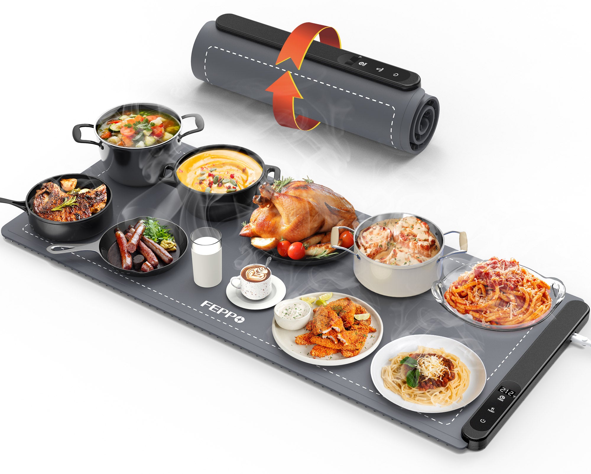 FEPPO Warming Mat GEN2 Graphene Fast Full Surface Electric Warming Tray - FEPPO