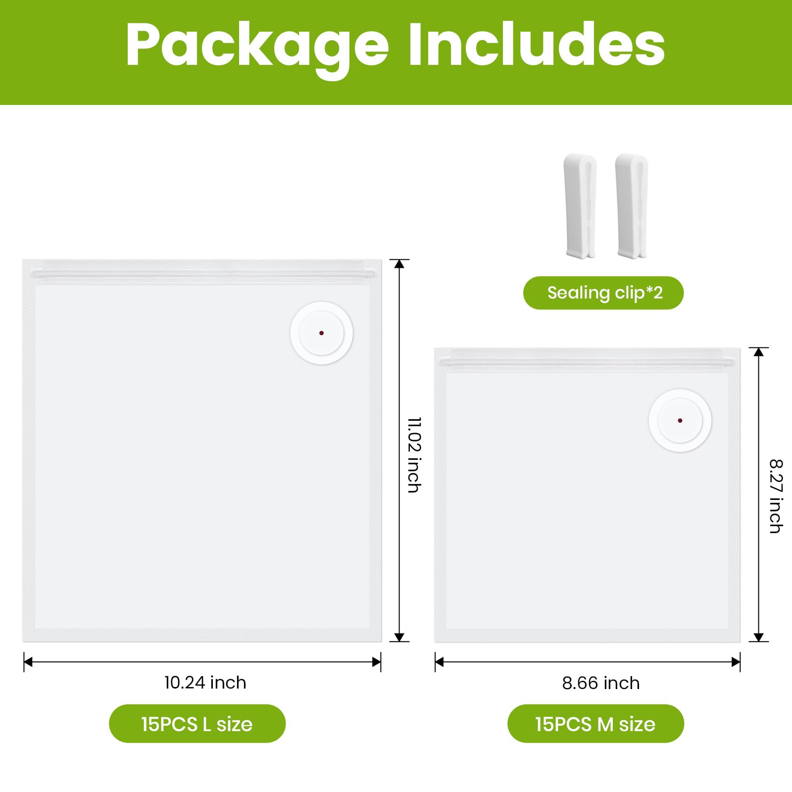 FEPPO Food Vacuum Sealer with Visible Water Tank + 30 Reusable Bags - FEPPO