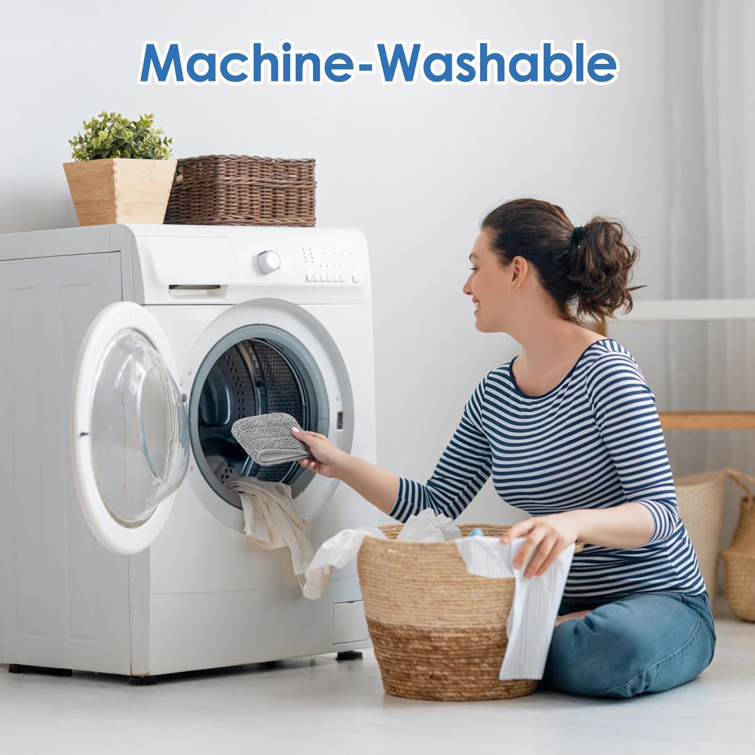 2 Pack - FEPPO Universal Steam Mop Replacement Microfiber Pads, compatible with FEPPO Steam Mop & Most steam mops - Washable, Durable Pads for Floors, Hardwood, Tile - FEPPO