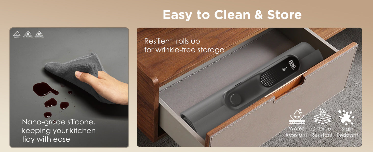 Easy Cleaning & Storage