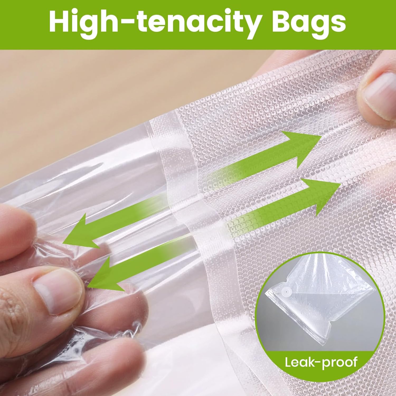 FEPPO Vacuum Sealer Bags for Food, 30 PCS 8.3"×8.7" Reusable Vacuum Seal Bags with Air Valve for Food Storage, Ideal for Freshness Preservation