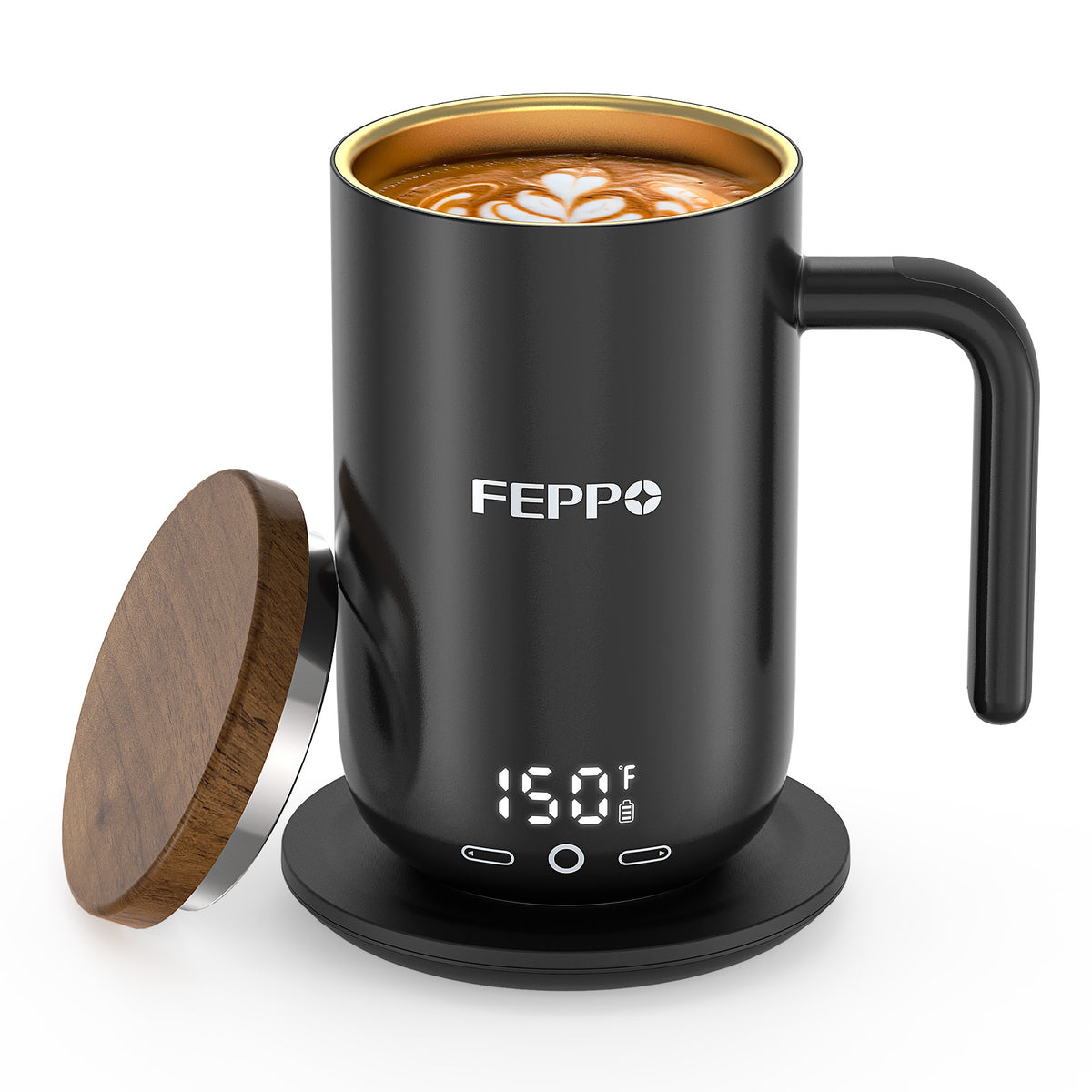 Feppo Temperature Control Heated Coffee Mug
