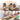Collage of people enjoying meals together with text indicating panel adjustments for different party sizes.