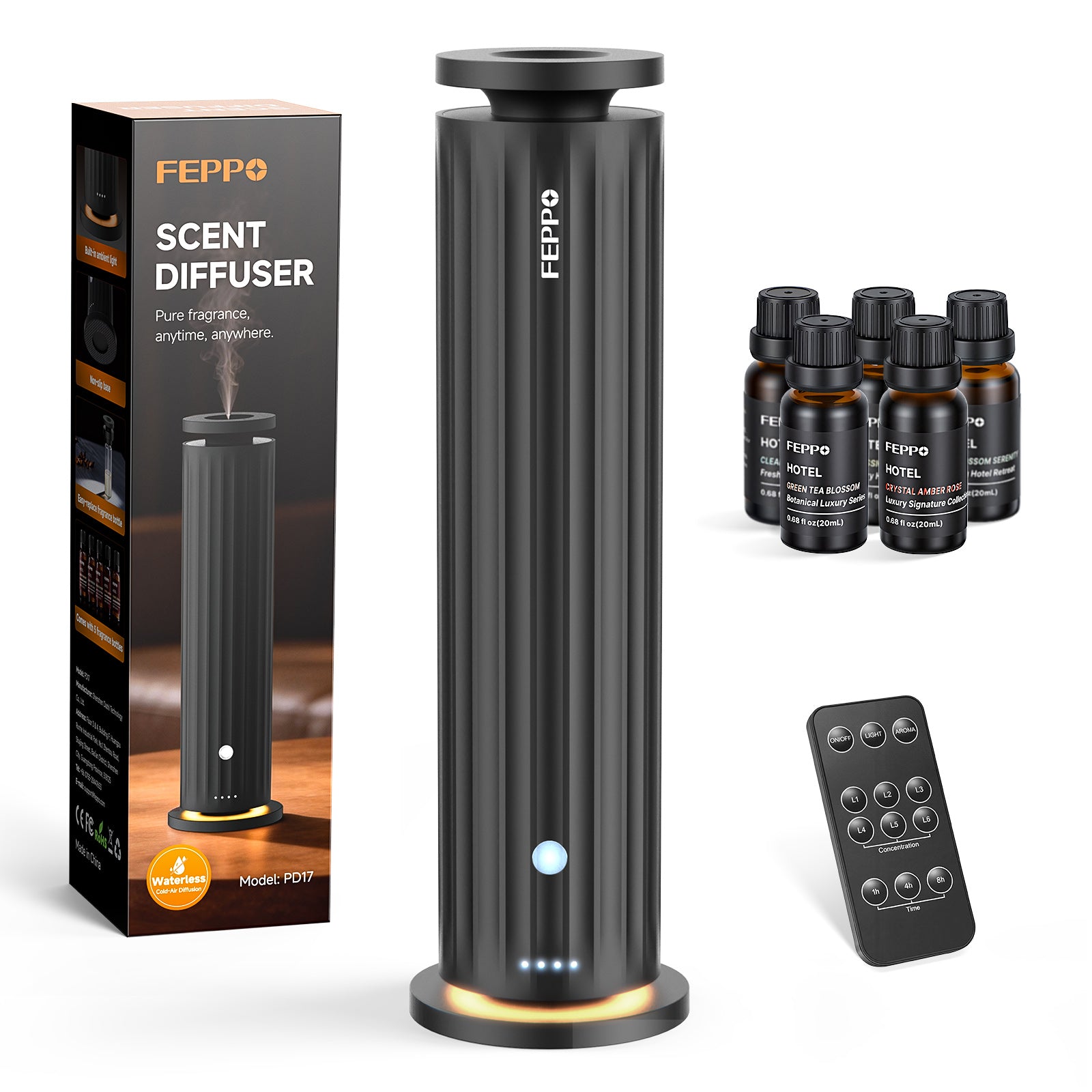 FEPPO Waterless Cold Air Aroma Diffuser Kit