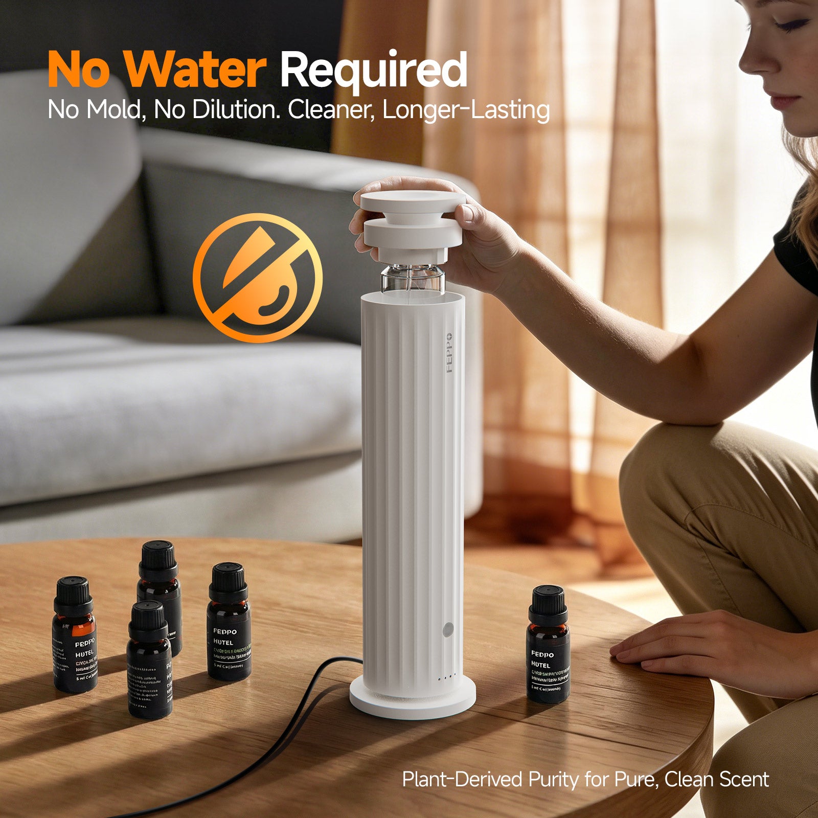 FEPPO Waterless Cold Air Aroma Diffuser Kit