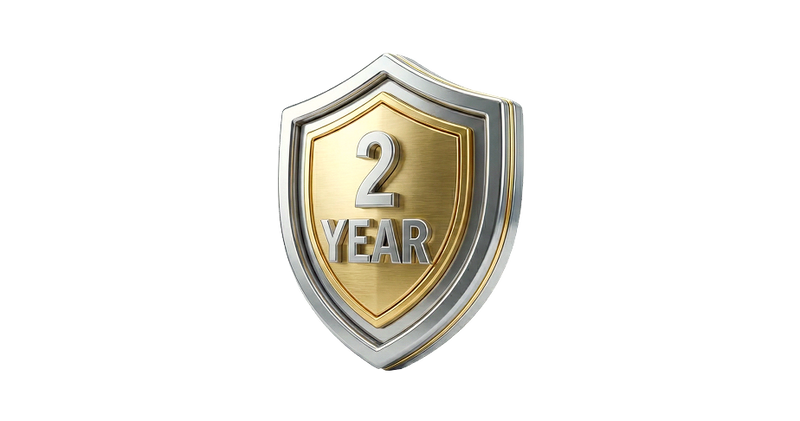 Get a FREE 1-year extension with warranty registration.