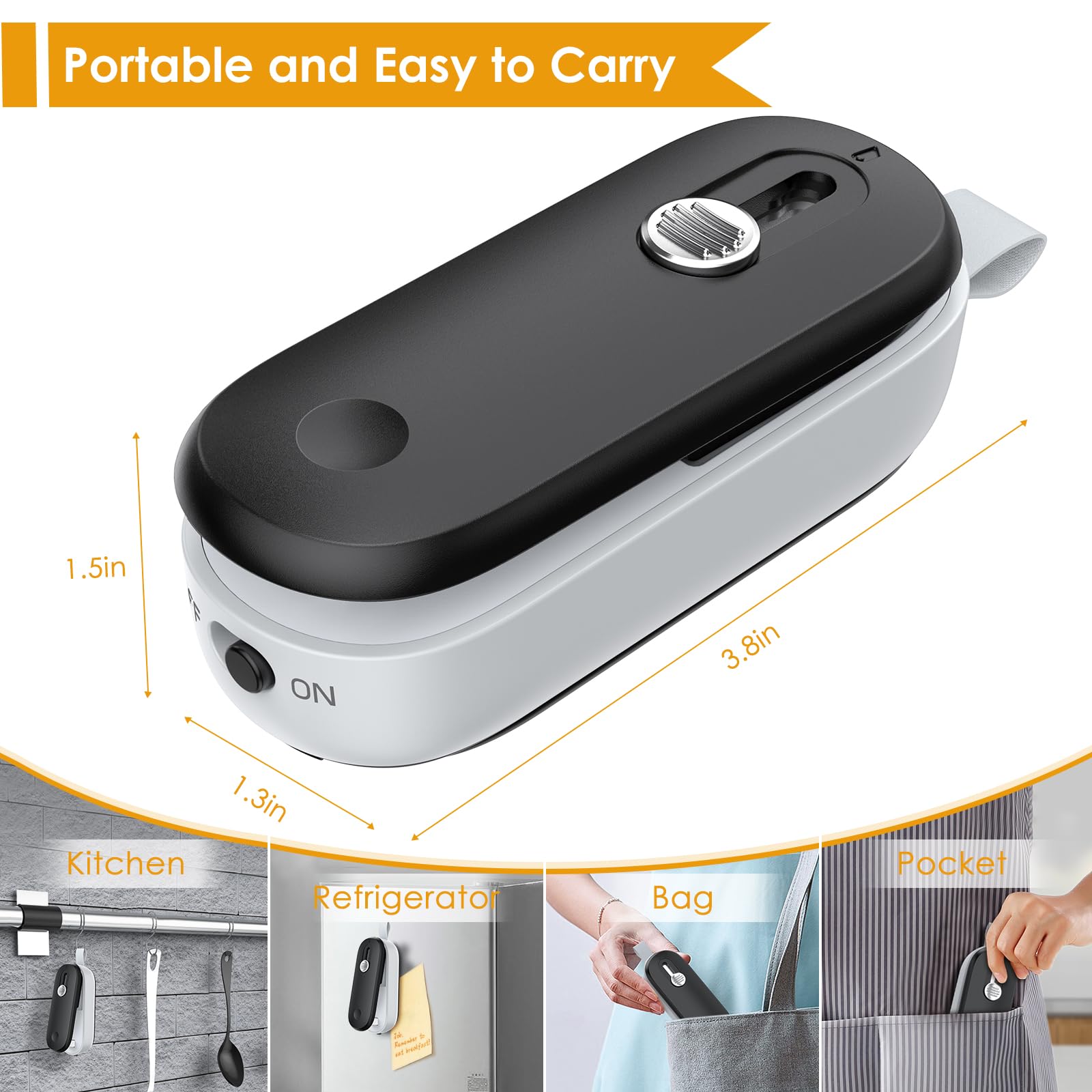 FEPPO 2-in-1 Mini Bag Sealer with Cutter – Portable Heat Resealer for Chips, Plastic & Snack Bags, Batteries Included - FEPPO