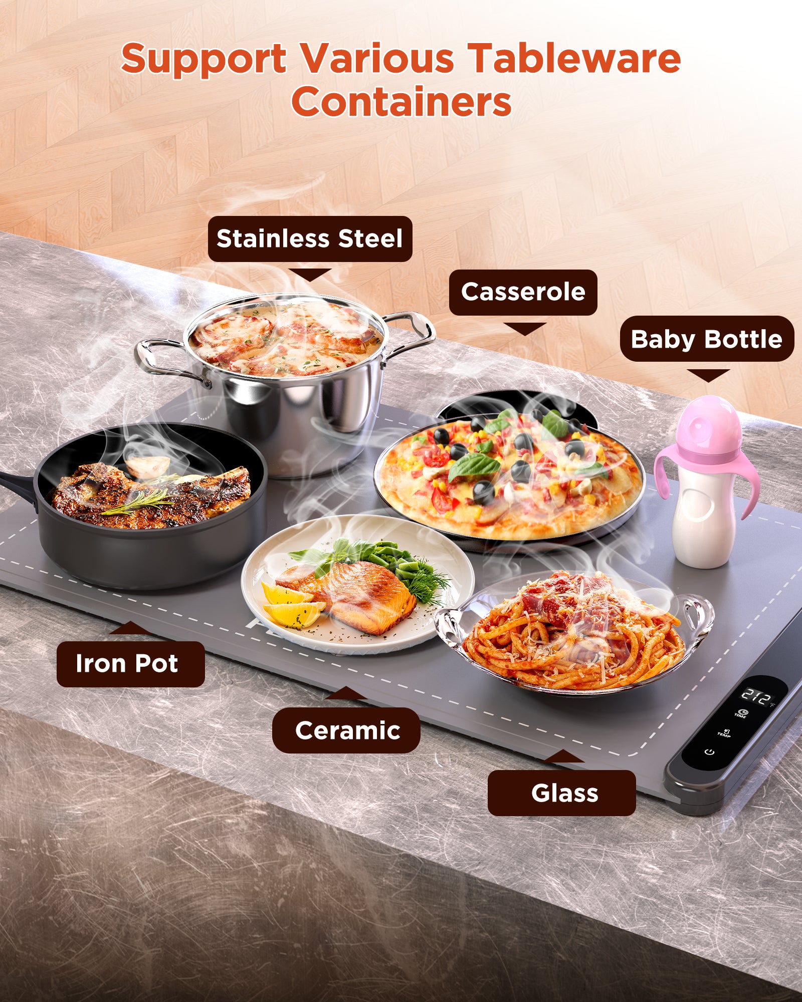 FEPPO Warming Mat GEN2 Graphene Fast Full Surface Electric Warming Tray - FEPPO