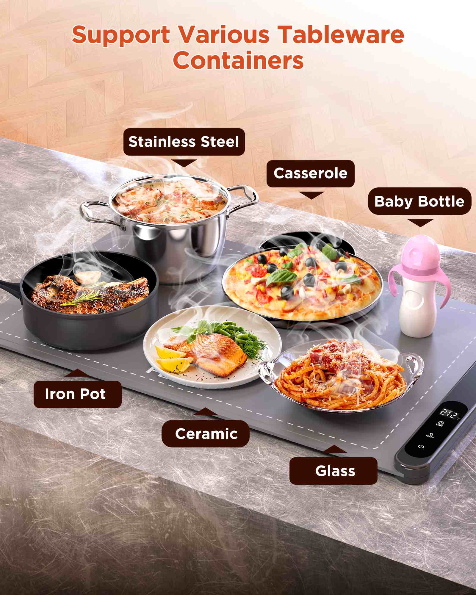 FEPPO Warming Mat GEN2 Graphene Fast Full Surface Electric Warming Tray - FEPPO